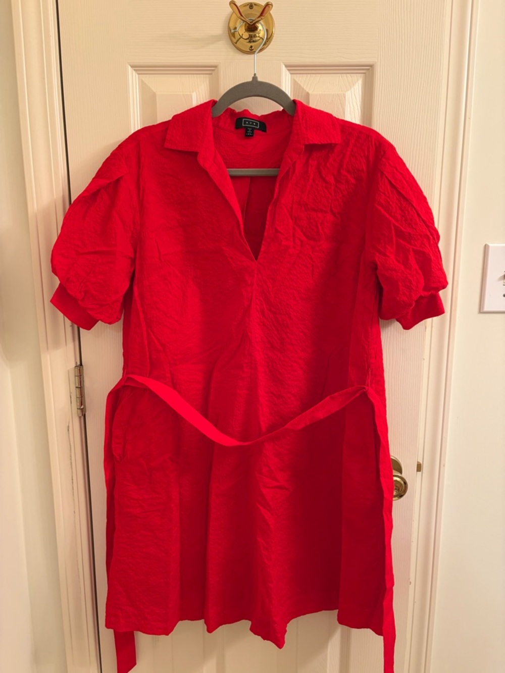 AYR Red Shirt Dress